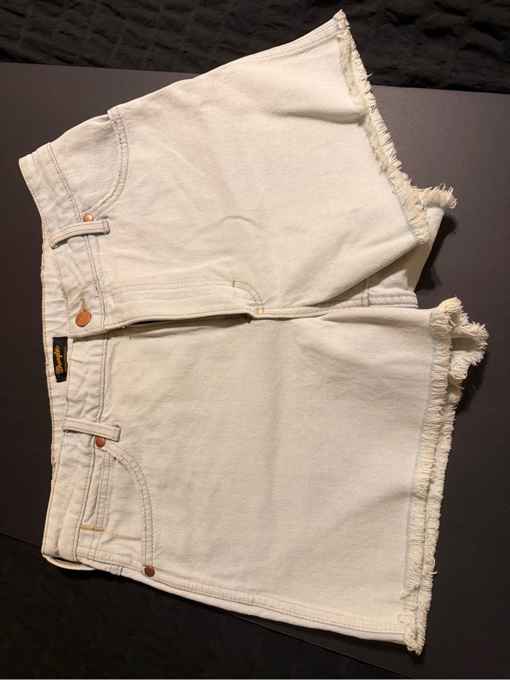 Wrangler Retro Denim High-Rise Cowboy Shorts -Sugar